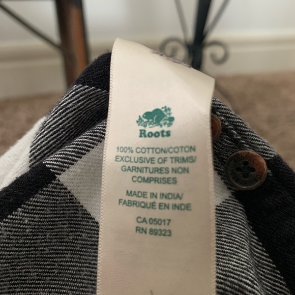 Buffalo Plaid button flannel shirt from Roots 🇨🇦 - Picture 5 of 6